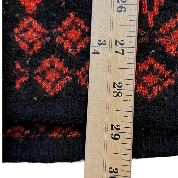 Arpaci Scandinavian Folk Jacket Ethnic Jacquard Wool Print Cardigan Sweater M - Picture 10 of 11